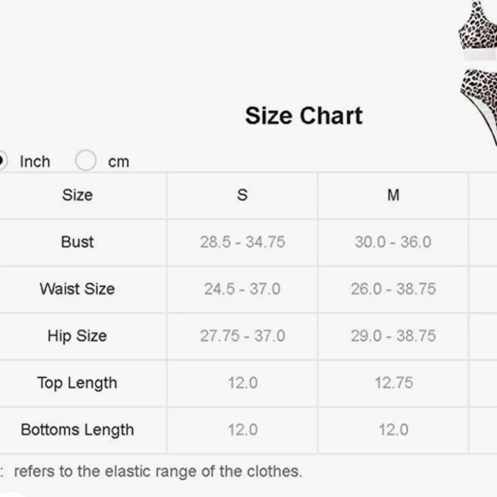 Combor High Waist Leopard Bikini Set in White & Leopard Size S